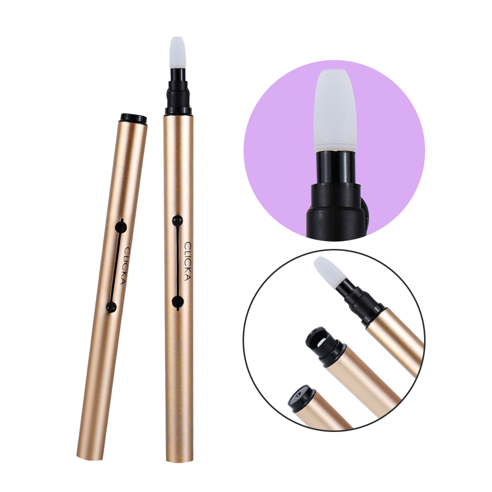 Clica One Touch Auto Cap Silicone Brush Champagne Gold LM902